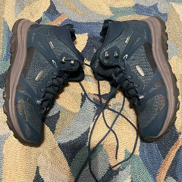 KEEN Terradora II Mid Waterproof Hiking Blue Boots, Women US Sz 7 - Picture 4 of 10